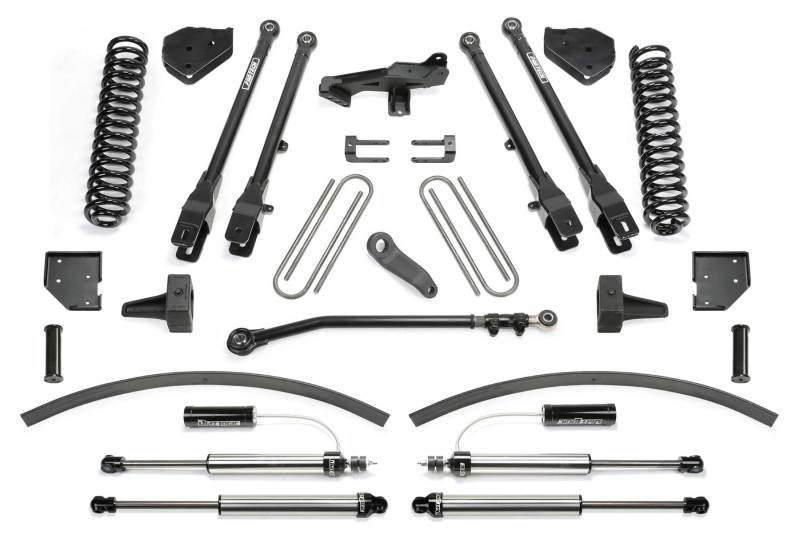 Fabtech 17-21 Ford F250/F350 4WD Diesel 8in 4Link Sys w/Coils & Dl Resi Shks - K2298DL