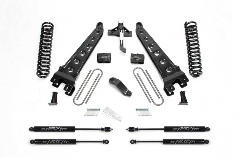 Fabtech 2018 Ford F450/F550 4WD Diesel 6in Rad Arm Sys w/Coils & Stealth - K2304M