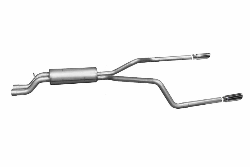 Gibson 02-05 Chevrolet Silverado 2500 HD Base 6.0L 2.5in Cat-Back Dual Split Exhaust - Aluminized - 5558