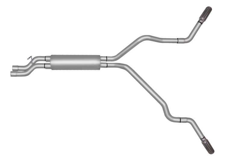 Gibson 02-05 Chevrolet Silverado 2500 HD Base 6.0L 2.5in Cat-Back Dual Extreme Exhaust - Stainless - 65009