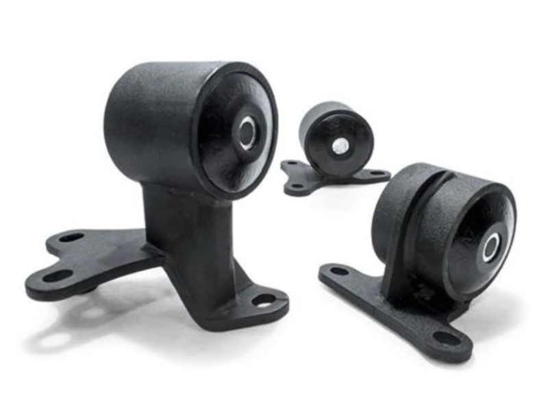 Innovative 90-93 Accord F-Series Black Steel Mounts 95A Bushings (Auto to Manual) - 29358-95A