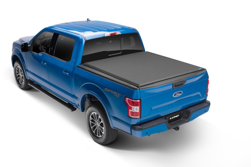 Lund 04-18 Ford F-150 (8ft. Bed) Genesis Elite Roll Up Tonneau Cover - Black - 96874