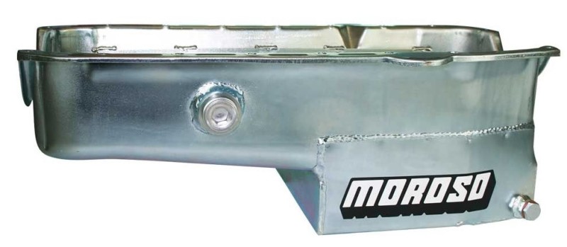 Moroso 80-85 Chevrolet Small Block (w/1in Inspection Bung) Wet Sump 7qt 7.5in Steel Oil Pan - 21323