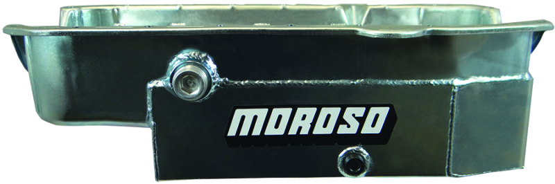 Moroso 80-85 Chevrolet Small Block (w/1in Inspection Bung) Wet Sump 8qt 6.5in Steel Oil Pan - 21326