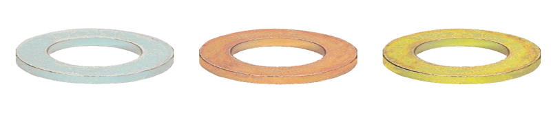Moroso Spark Plug Indexing Washers - 14mm - Flat Seat - .040in/.050in/.064in - 10 in Each Size - 71910