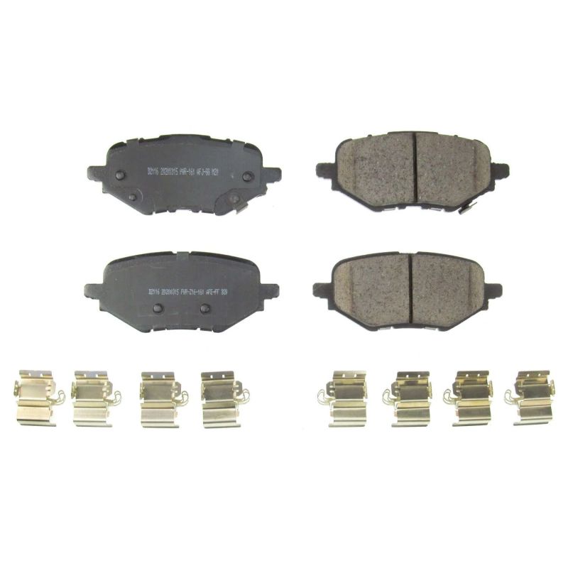 Power Stop 18-19 Honda Clarity Rear Z17 Evolution Ceramic Brake Pads w/Hardware - 17-2116