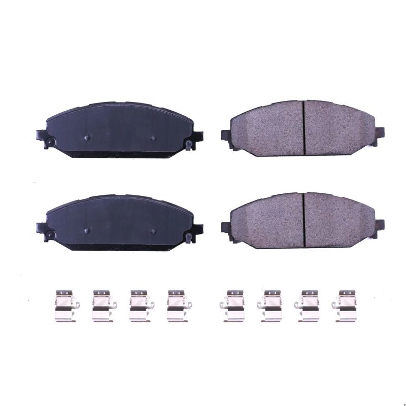 Power Stop 2019 Ram 1500 Front Z17 Evolution Ceramic Brake Pads w/Hardware - 17-2179