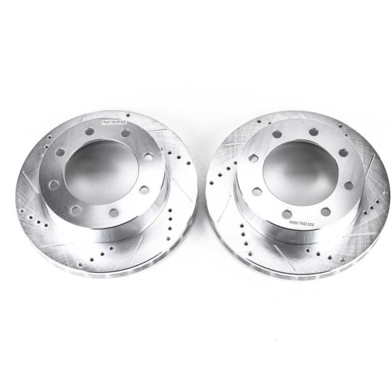 Power Stop 1999 Ford F-250 Super Duty Front Evolution Drilled & Slotted Rotors - Pair - AR8567XPR