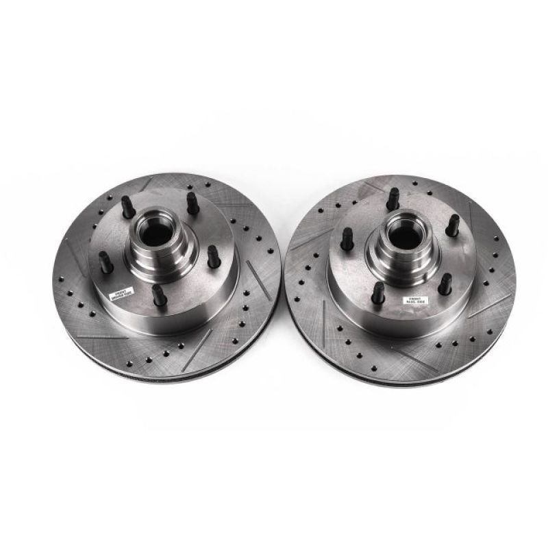 Power Stop 2003 Ford E-150 Front Evolution Drilled & Slotted Rotors - Pair - AR8540XPR