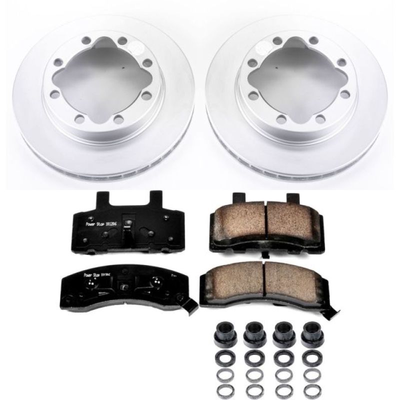 Power Stop 94-99 Chevrolet K1500 Suburban Front Z17 Evolution Geomet Coated Brake Kit - CRK1524