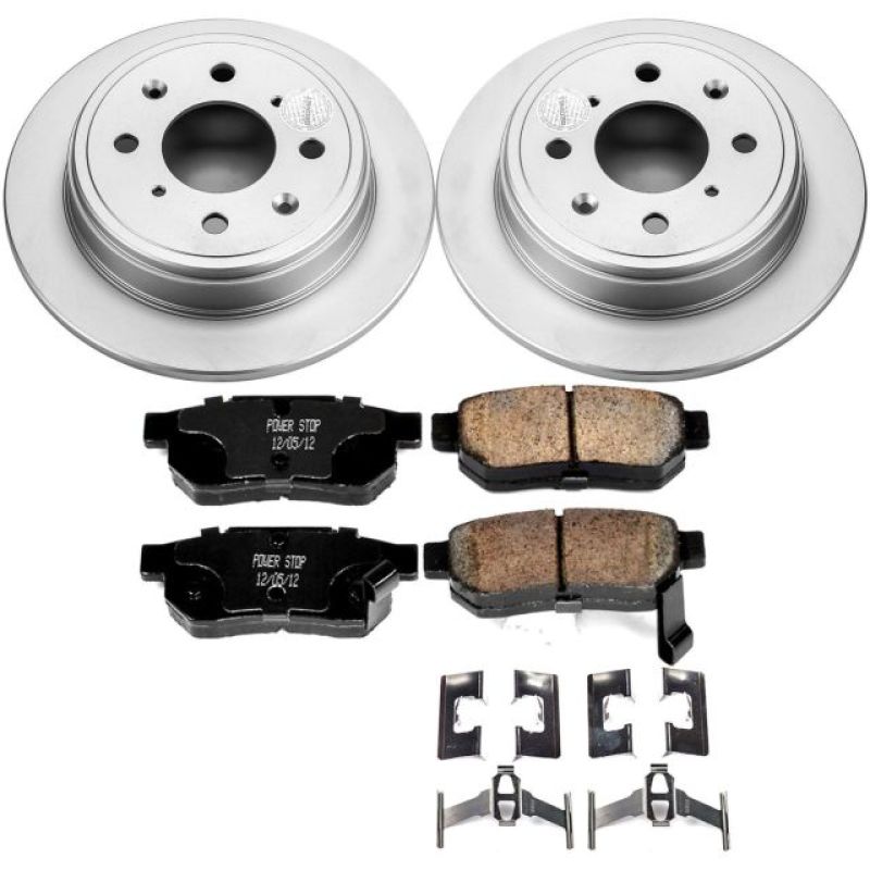 Power Stop 90-01 Acura Integra Rear Z17 Evolution Geomet Coated Brake Kit - CRK408