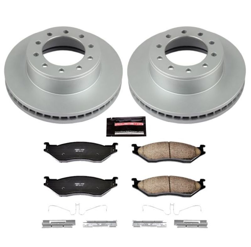 Power Stop 05-16 Ford F-550 Super Duty Front Z17 Coated Brake Kit - CRK5964