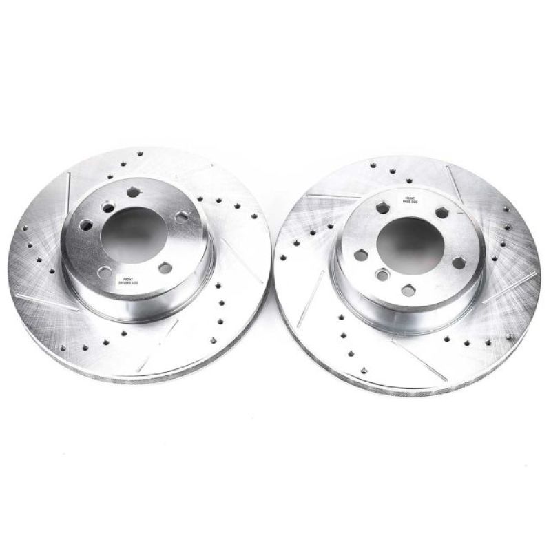 Power Stop 04-06 BMW 525i Front Evolution Drilled & Slotted Rotors - Pair - EBR870XPR