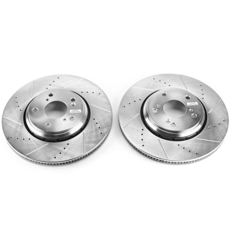 Power Stop 17-18 Acura ILX Front Evolution Drilled & Slotted Rotors - Pair - JBR1730XPR