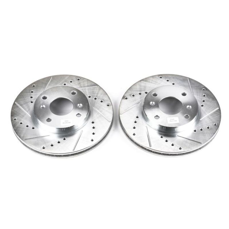 Power Stop 98-99 Acura CL Front Evolution Drilled & Slotted Rotors - Pair - JBR795XPR
