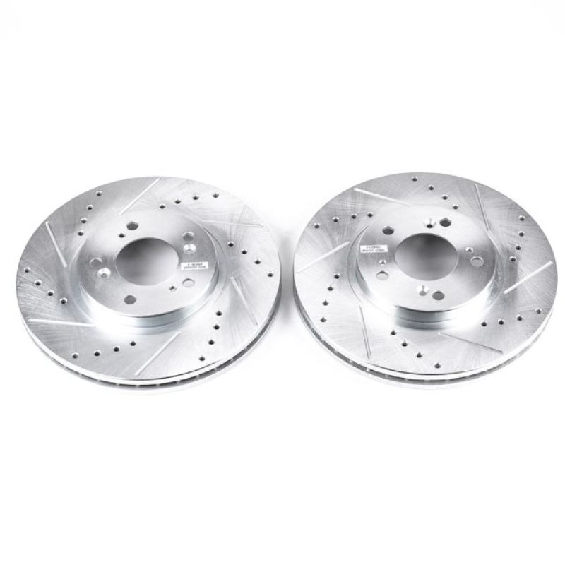 Power Stop 99-04 Acura RL Front Evolution Drilled & Slotted Rotors - Pair - JBR927XPR