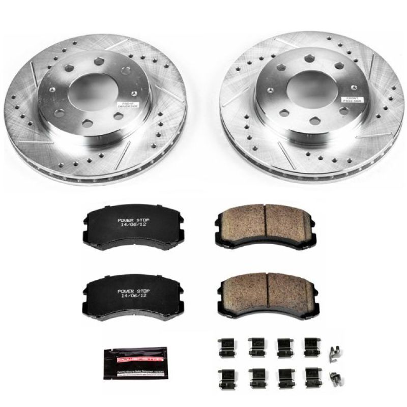 Power Stop 02-07 Mitsubishi Lancer Front Z23 Evolution Sport Brake Kit - K1092