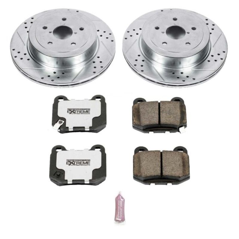 Power Stop 05-07 Subaru Impreza Rear Z26 Street Warrior Brake Kit - K2913-26