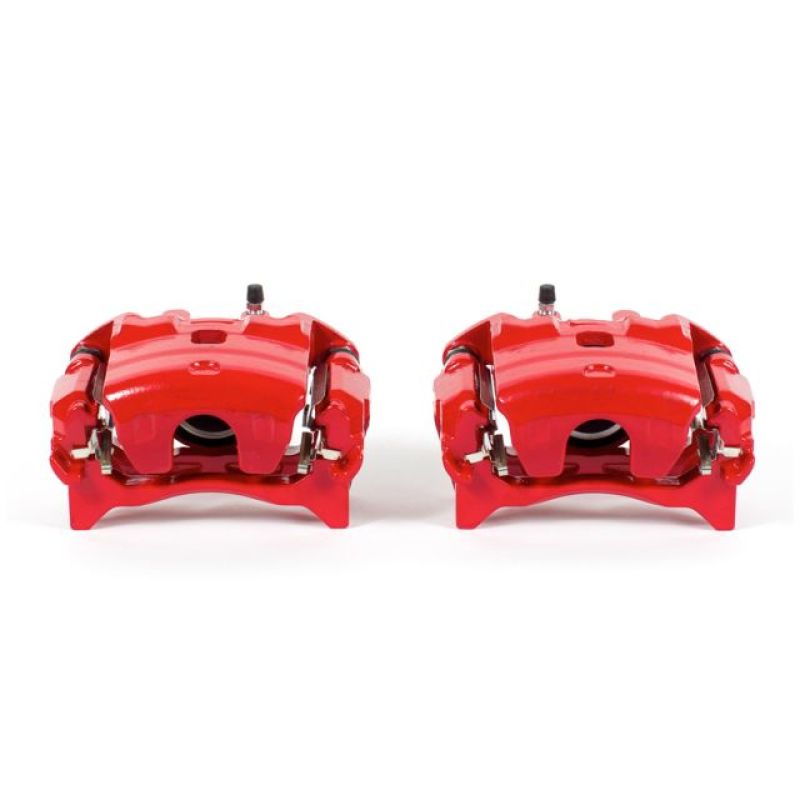 Power Stop 13-17 Nissan Altima Front Red Calipers w/Brackets - Pair - S7102