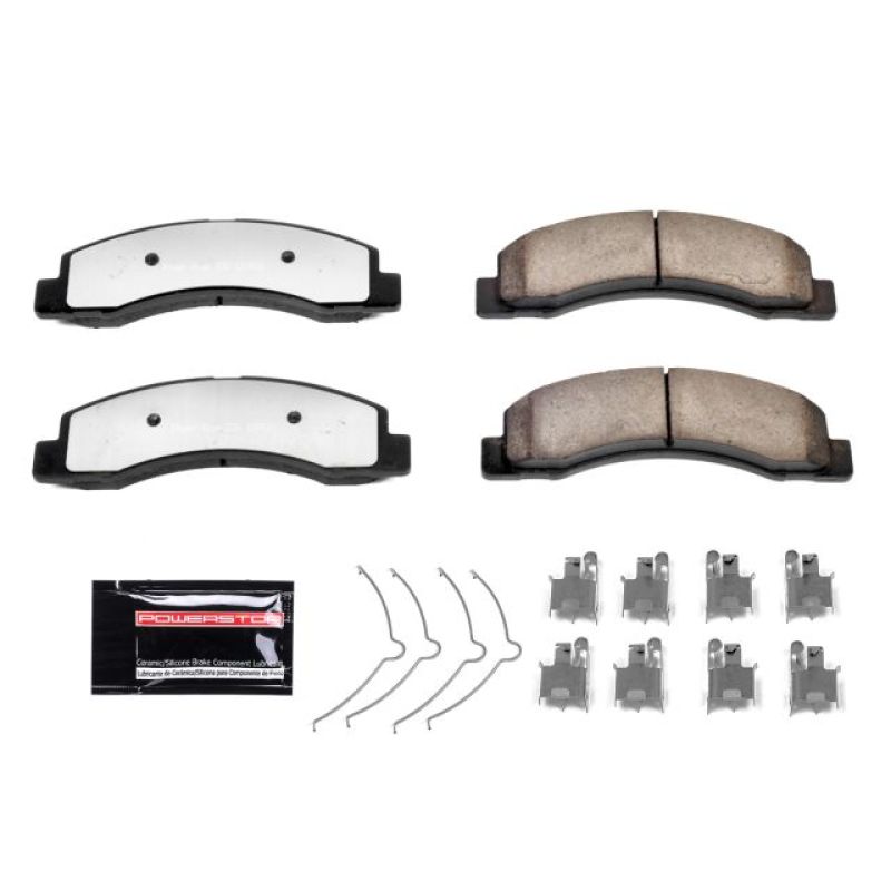 Power Stop 00-05 Ford Excursion Front Z36 Truck & Tow Brake Pads w/Hardware - Z36-756