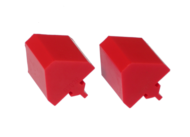 Prothane Universal Bump Stop Pull Through Style - Red - 19-1326