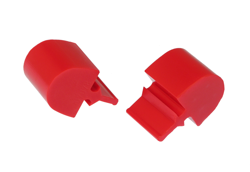 Prothane Universal Bump Stop Pull Through Style - Red - 19-1324