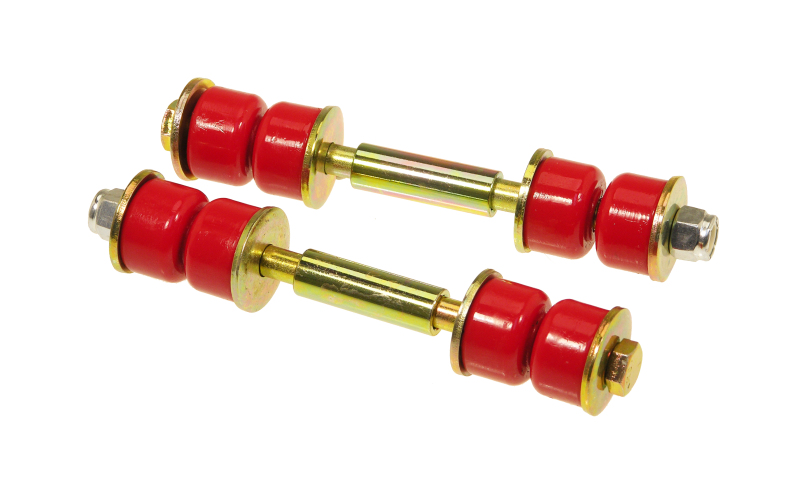 Prothane Universal End Link Set - 3 1/2in Mounting Length - Red - 19-406