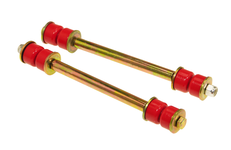 Prothane Universal End Link Set - 7 3/8in Mounting Length - Red - 19-419