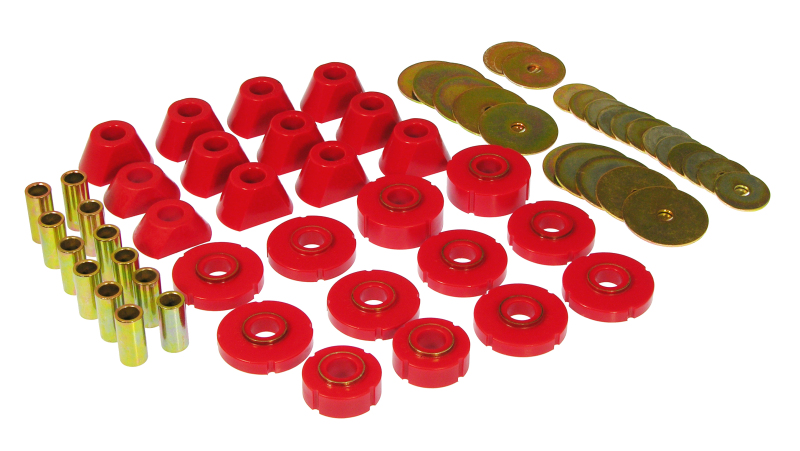 Prothane 67-72 Chevy K10 Blazer Body Mount Kit - Red - 7-105