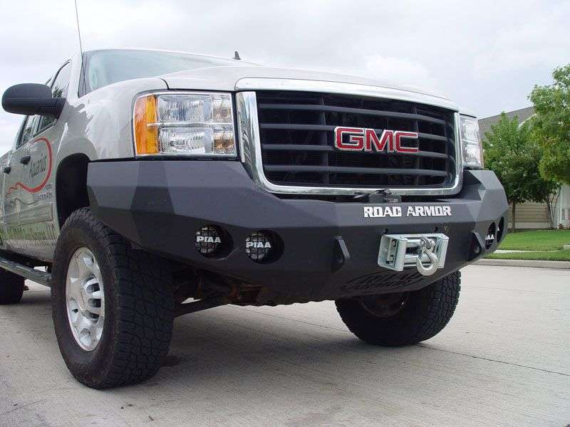 Road Armor 08-10 GMC 2500 Stealth Front Winch Bumper - Tex Blk - 37400B