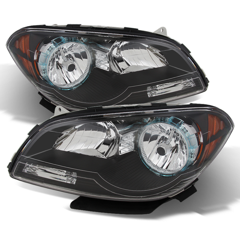 Xtune Chevy Malibu 2008-2012 Crystal Headlights Black HD-JH-CMA08-AM-BK - 9026010