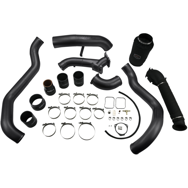 Wehrli 01-04 Chevrolet 6.6L LB7 Duramax High Flow Intake Bundle Kit - Gloss Black - WCF100712-GB