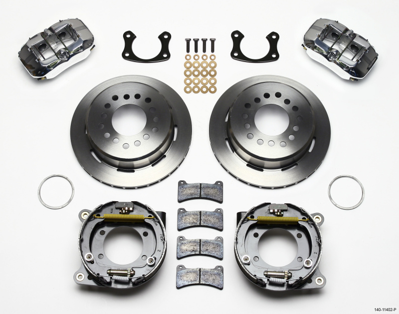 Wilwood Dynapro Low-Profile 11.00in P-Brake Kit - Polish New Big Ford 2.36in Offset - 140-11402-P