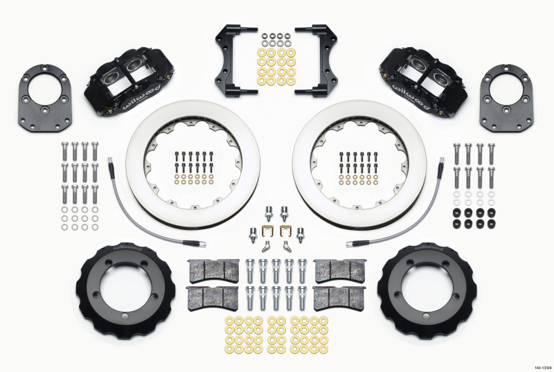 Wilwood Narrow Superlite 4R Front Hat Kit 12.88in 66-75 Ford Bronco Dana 30/44 w/Lines - 140-13304