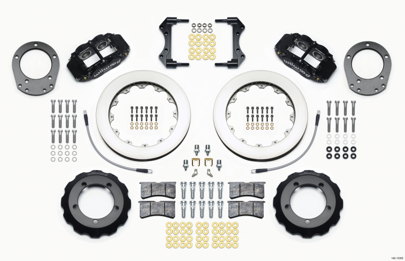 Wilwood Narrow Superlite 4R Front Hat Kit 12.88in 76-77 Ford Bronco Dana 44 w/Lines - 140-13305