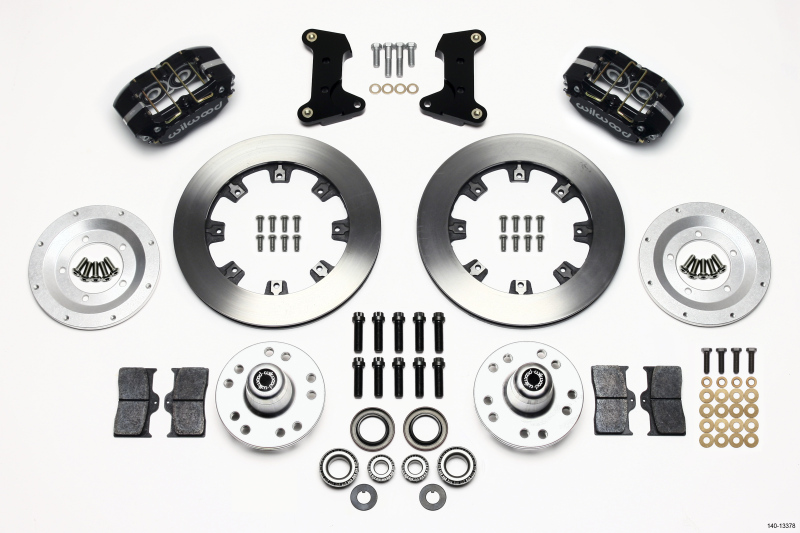 Wilwood Dynapro Dust-Boot Front Kit 12.19in 74-80 Pinto/Mustang II Disc Spindle only - 140-13378