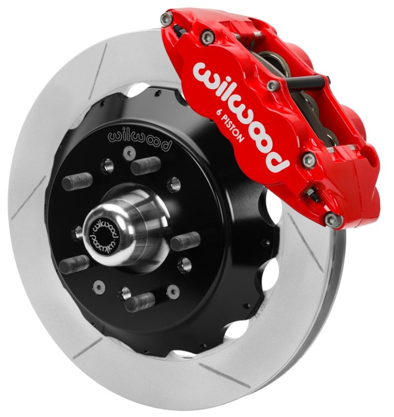 Wilwood 70-81 FBody/75-79 A&XBody FNSL6R Frt Brk Kit 12.88in Rtr Red Caliper Use w/ Pro Drop Spindle - 140-15982-R