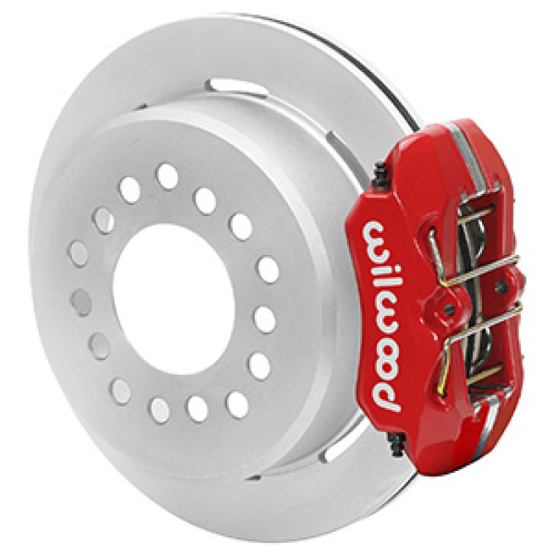 Wilwood Ford Explorer 8.8in Rear Axle Dynapro Disc Brake Kit 11in Rotor -Red Caliper - 140-16406-R
