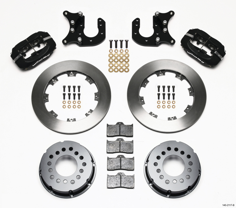 Wilwood Forged Dynalite P/S Rear Kit Mopar-Dana 2.36in Offset - 140-2117-B