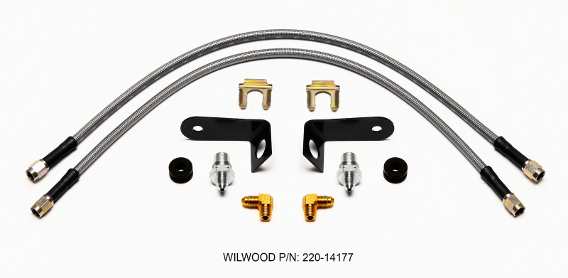 Wilwood Flexline Kit 20 inch -3 M10-1.0 BF 1/8 NPT 90 Degree - 220-14177