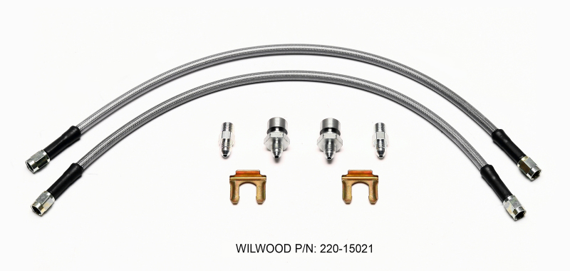 Wilwood Flexline Kit 18 inch -3 3/8-24 IF 1/8 NPT Straight - 220-15021