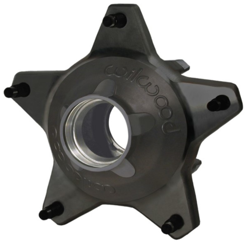 Wilwood Hub-Starlite 55 Front w/Cap Std. Offset 5/8 Studs-Drilled-Black - 270-6735BD