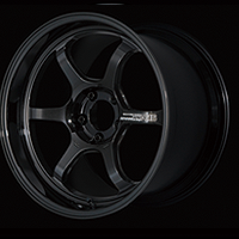 Advan R6 18x10.5 +24 5-114.3 Racing Titanium Black Wheel - YA68L24ETB