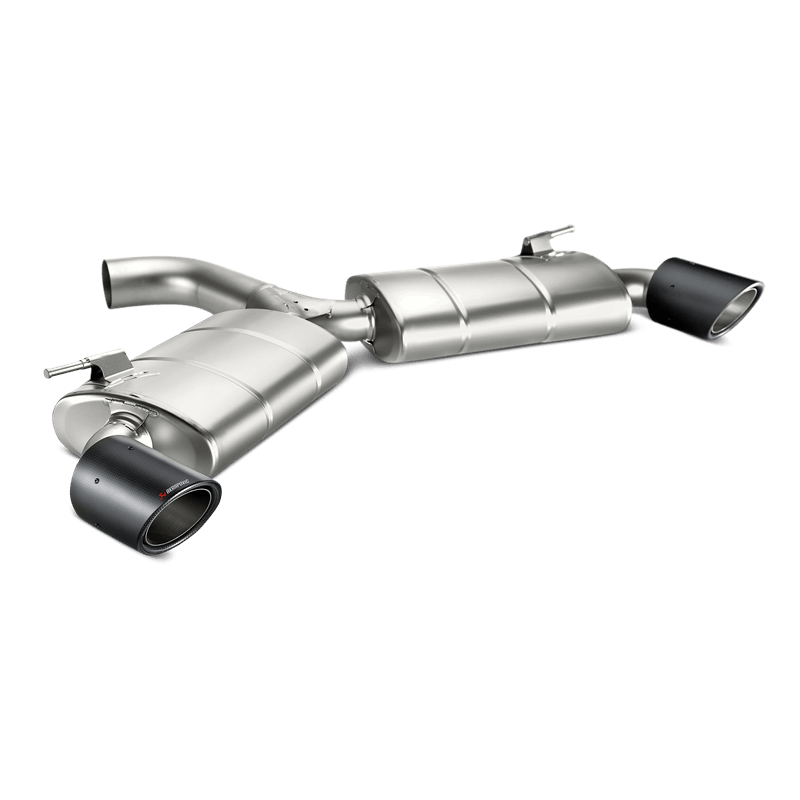 Akrapovic 2017+ Volkswagen Golf GTI (MK7) Slip-On Line (Titanium) w/ Carbon Fiber Tips - MTP-VW/T/3H