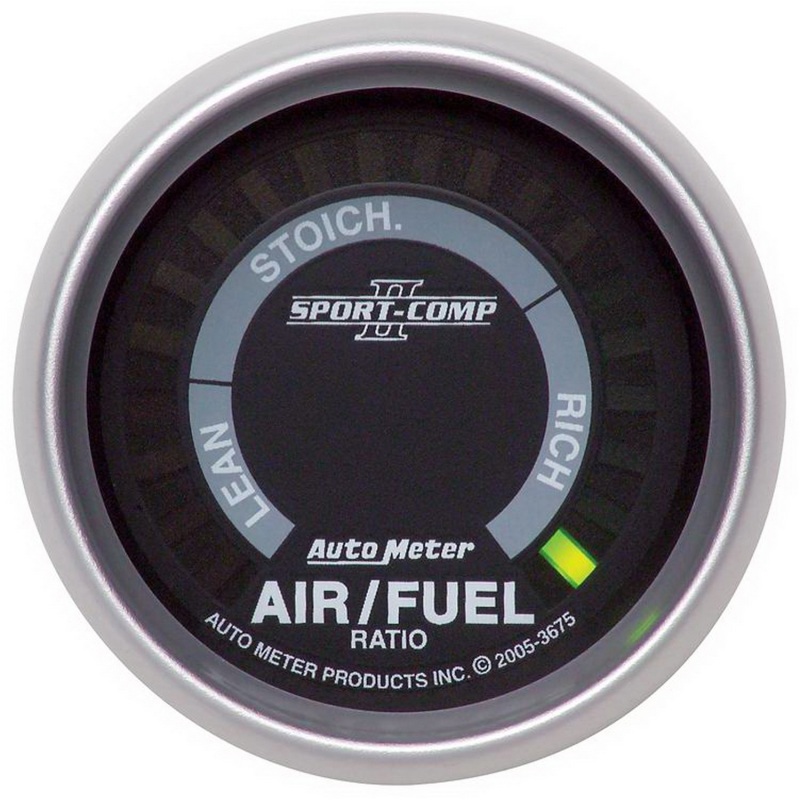 Autometer Sport-Comp II 52mm Lean-Rich Digital Air/Fuel Ratio Narrowband Gauge - 3675