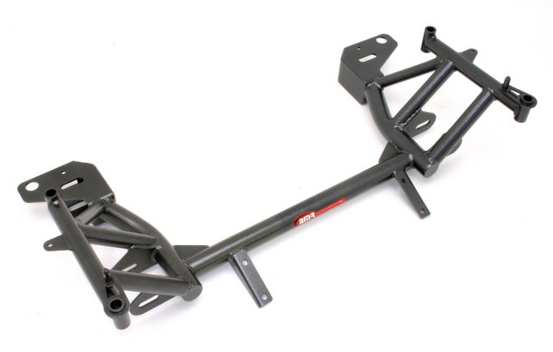 BMR 93-02 F-Body K-Member w/ No Motor Mounts and Pinto Rack Mounts - Black Hammertone - KM001-1H