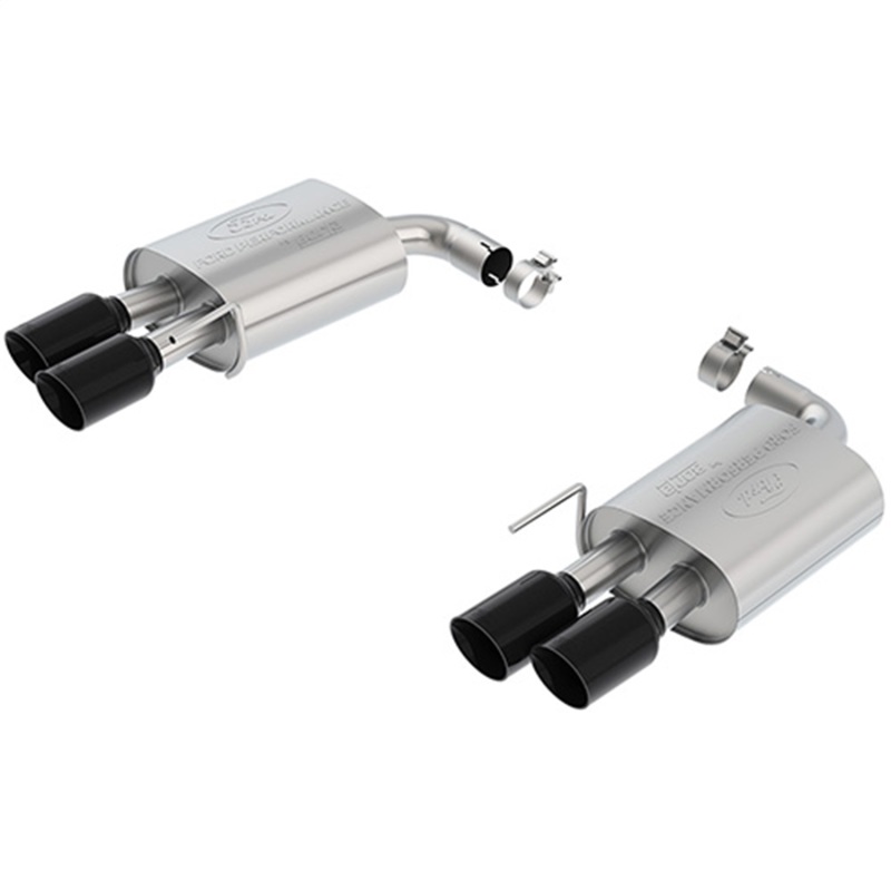 Ford Racing 18-19 Ford Mustang GT 5.0L Touring Muffler Kit w/ Black Chrome Exhaust Tips - M-5230-M8TBA