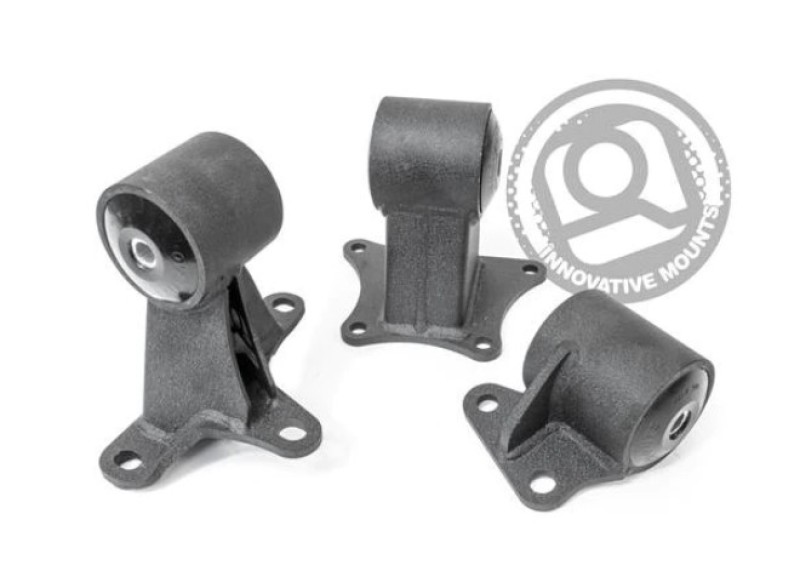 Innovative 94-97 Accord F-Series Black Steel Mounts 95A Bushings (EX Chassis) - 29757-95A