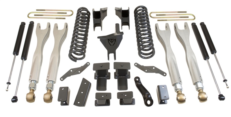 MaxTrac 17-19 Ford F-250/350 4WD 6in/2in MaxPro Coil Lift Kit w/4-Link Arms & MaxTrac Shocks - K943362L