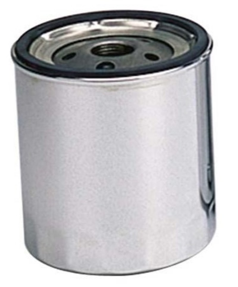 Moroso Chevrolet 13/16in Thread 4-9/32in Tall Oil Filter - Chrome - 22300